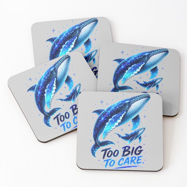 Item preview, Too Big To Care Whale – Funny Ocean Lover Cosmic Whale T-Shirt designed and sold by NAJURE.