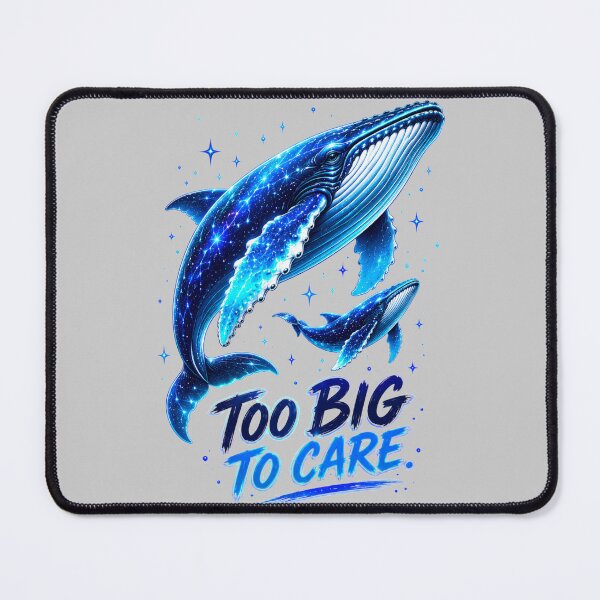 Item preview, Too Big To Care Whale – Funny Ocean Lover Cosmic Whale T-Shirt designed and sold by NAJURE.
