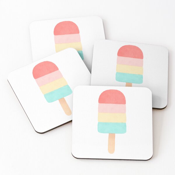 Item preview, Colorful Ice Lolly Hand Drawn Illustration — Cute Summer Ice Cream Art designed and sold by M&E little things.