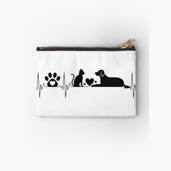 Item preview, Heartbeat Pet Love Paw Cat Dog Silhouette Design designed and sold by GiaoCalonas.