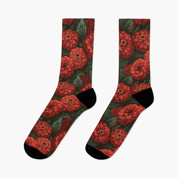 Item preview, Charming Zinnia Flower  - Botanical Garden Pattern - Christmas Gifts For Men designed and sold by RoyalStarsPatts.
