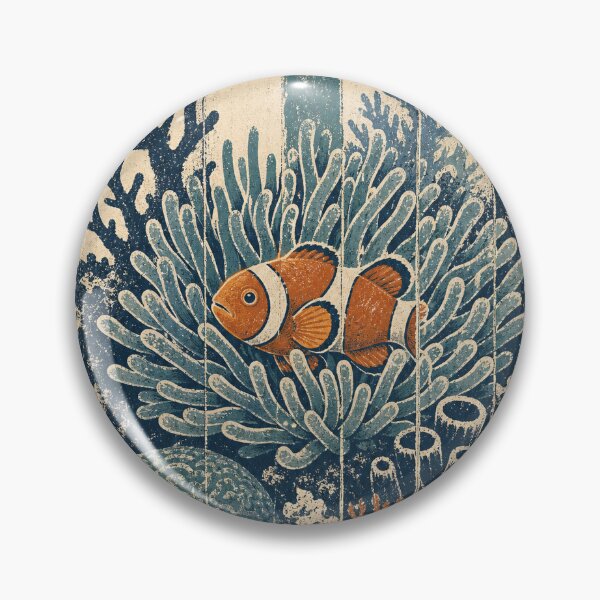 Item preview, Clownfish in the Sea Anemone Wild Animal Nature Wall Art designed and sold by VisualArtsOasis.