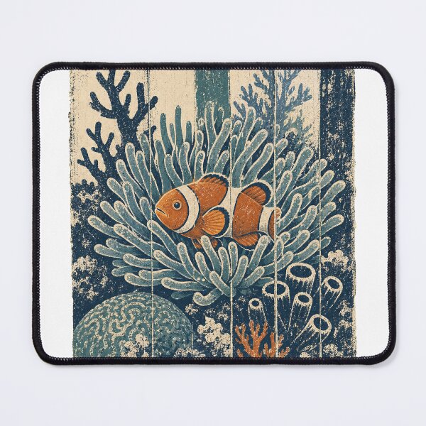 Item preview, Clownfish in the Sea Anemone Wild Animal Nature Wall Art designed and sold by VisualArtsOasis.