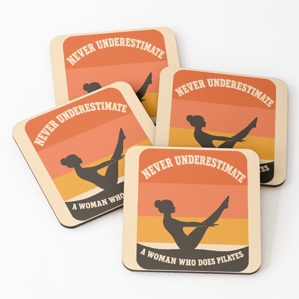 Item preview, Never Underestimate a Woman Who Does Pilates designed and sold by LeeTowleArt.