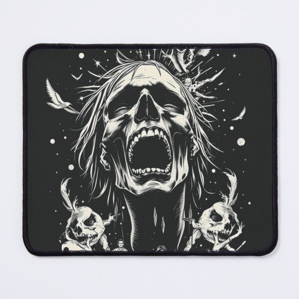 Item preview, Surreal Horror Screaming Zombie Graphic Art designed and sold by ERODED SELF.