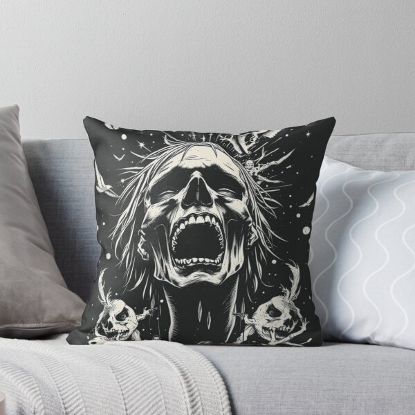 Item preview, Surreal Horror Screaming Zombie Graphic Art designed and sold by ERODED SELF.