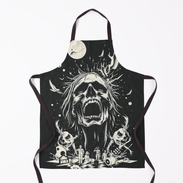 Item preview, Surreal Horror Screaming Zombie Graphic Art designed and sold by ERODED SELF.