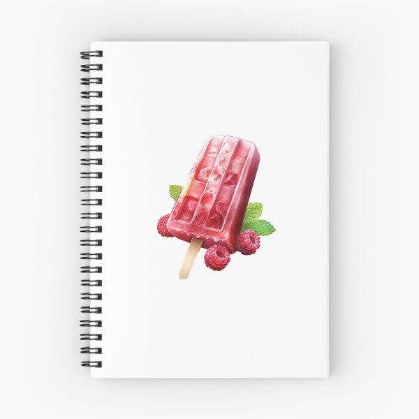 Item preview, "Raspberry ice lolly | Raspberries Sticker | Sweet Berry Aesthetic Art" designed and sold by Mandayartstudio.