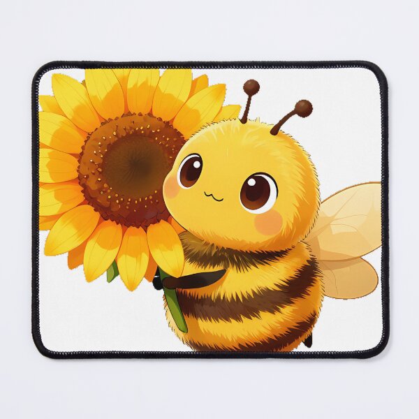 Item preview, Cute Bumblebee with a Big Sunflower designed and sold by pumsquare.