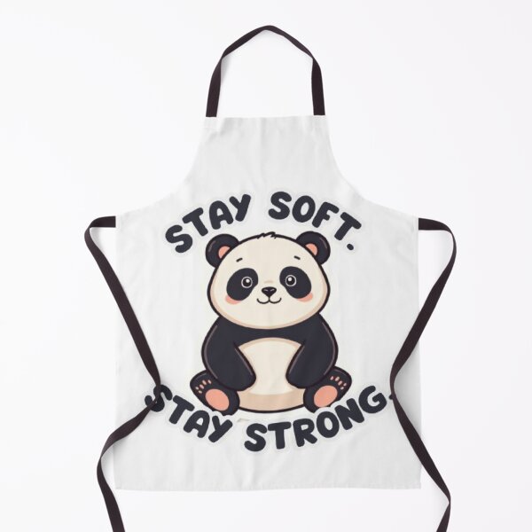 Item preview, Stay Soft Stay Strong | Kawaii Panda Motivational Quote Sticker designed and sold by Tiny-Doodle-Co.
