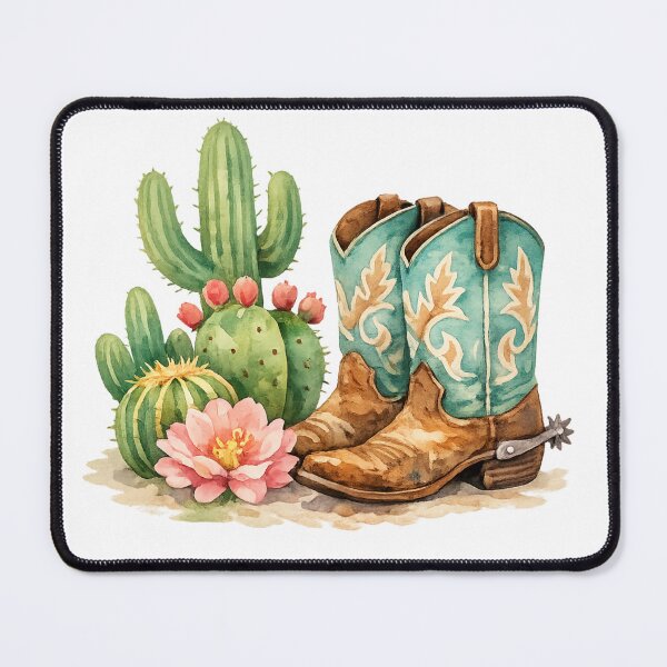 Item preview, Cowgirl Boots Western Cactus Arizona designed and sold by Artbymonika.