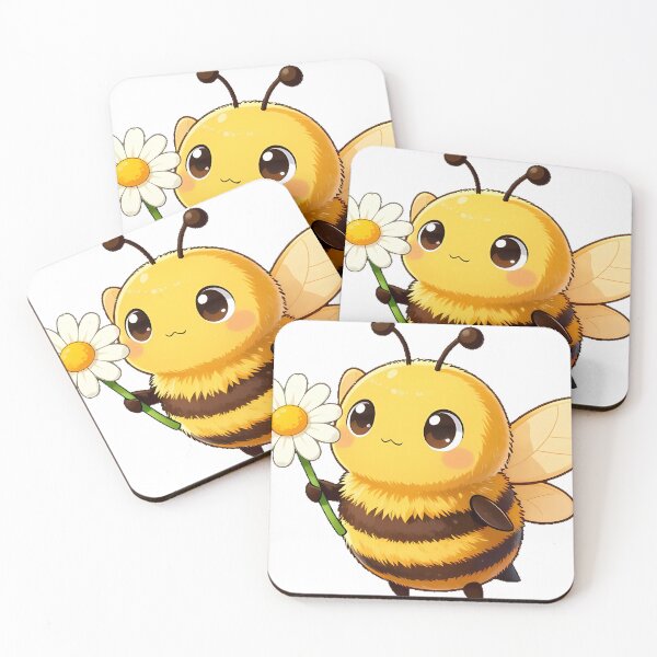 Item preview, Cute Bumblebee with a Daisy Flower designed and sold by pumsquare.