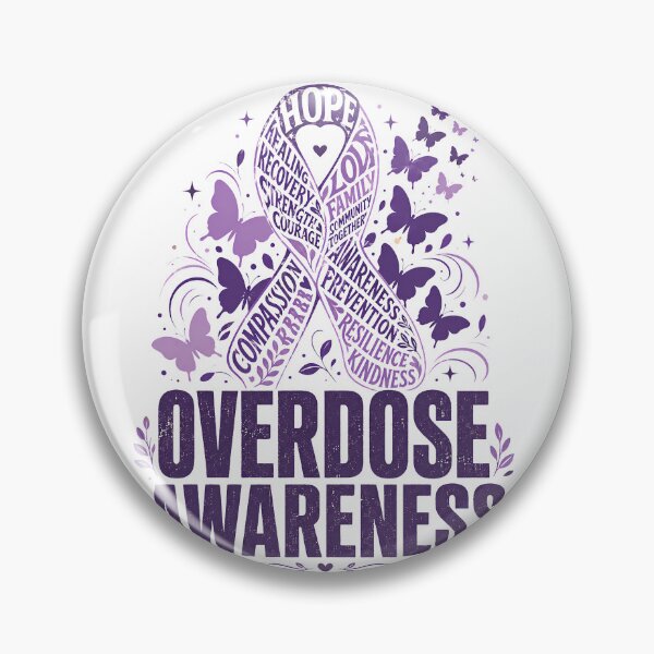 Item preview, Overdose Awareness Butterfly Hair Ribbon designed and sold by OUICHA.