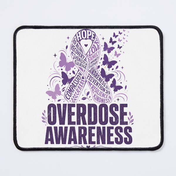 Item preview, Overdose Awareness Butterfly Hair Ribbon designed and sold by OUICHA.