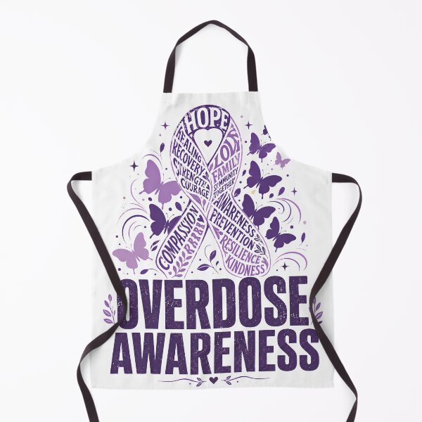 Item preview, Overdose Awareness Butterfly Hair Ribbon designed and sold by OUICHA.