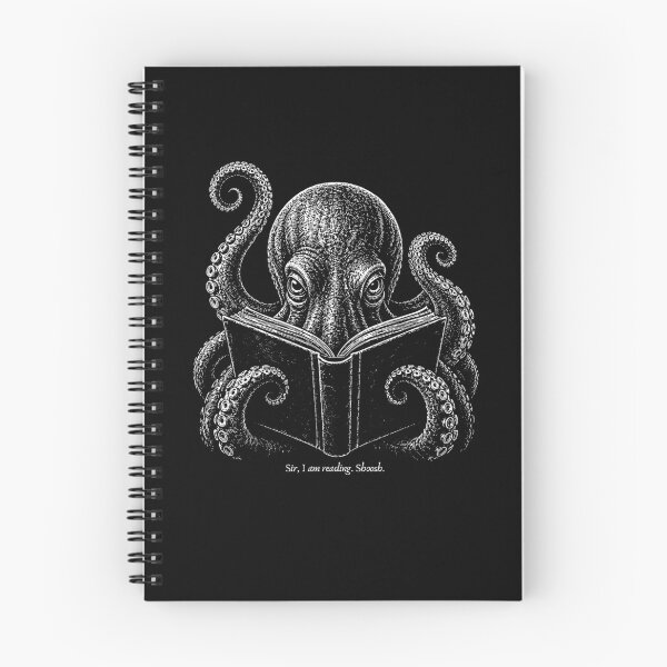 Item preview, Sir I Am Reading Shoosh Funny Giant Octopus Book Lover designed and sold by Noctivyra.