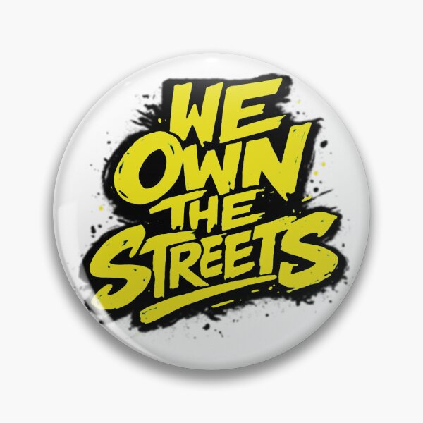 Item preview, We Own The Streets Graffiti Tag Yellow Neon Urban Streetwear Graphic designed and sold by DesignArtist.ia.