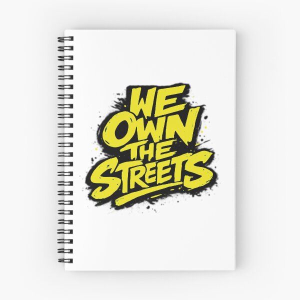 Item preview, We Own The Streets Graffiti Tag Yellow Neon Urban Streetwear Graphic designed and sold by DesignArtist.ia.