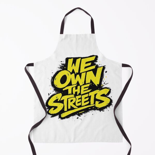 Item preview, We Own The Streets Graffiti Tag Yellow Neon Urban Streetwear Graphic designed and sold by DesignArtist.ia.