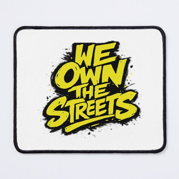 Item preview, We Own The Streets Graffiti Tag Yellow Neon Urban Streetwear Graphic designed and sold by DesignArtist.ia.