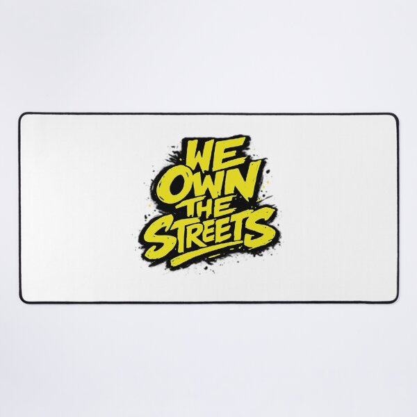 Item preview, We Own The Streets Graffiti Tag Yellow Neon Urban Streetwear Graphic designed and sold by DesignArtist.ia.