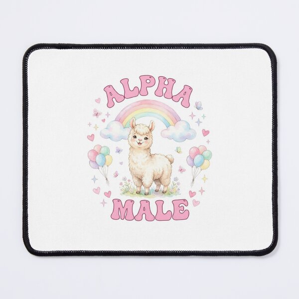 Item preview, Llama Alpha male funny gag adult humor novelty meme designed and sold by CheeseBlueprint.