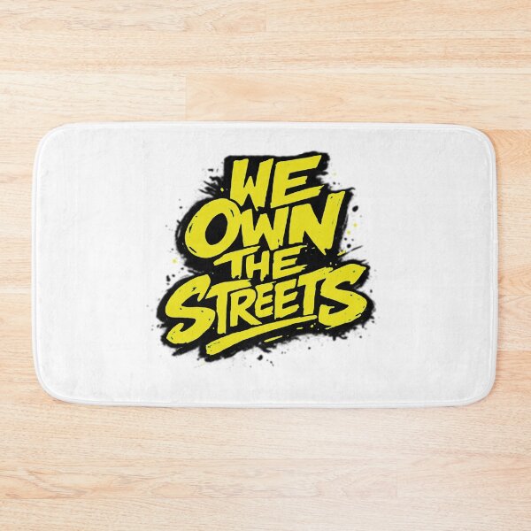 Item preview, We Own The Streets Graffiti Tag Yellow Neon Urban Streetwear Graphic designed and sold by DesignArtist.ia.