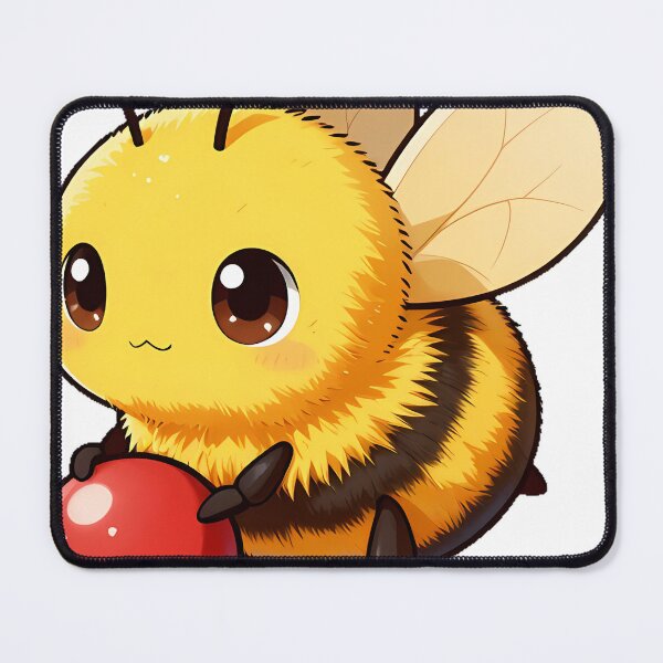 Item preview, Cute Bumblebee Playing with a Tiny Red Ball designed and sold by pumsquare.