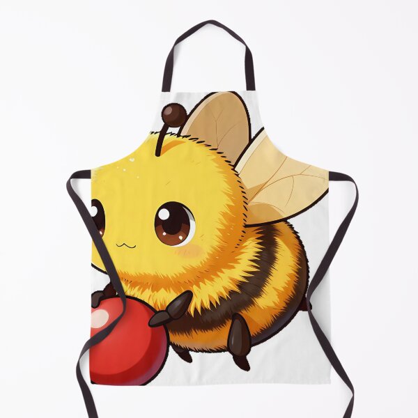 Item preview, Cute Bumblebee Playing with a Tiny Red Ball designed and sold by pumsquare.