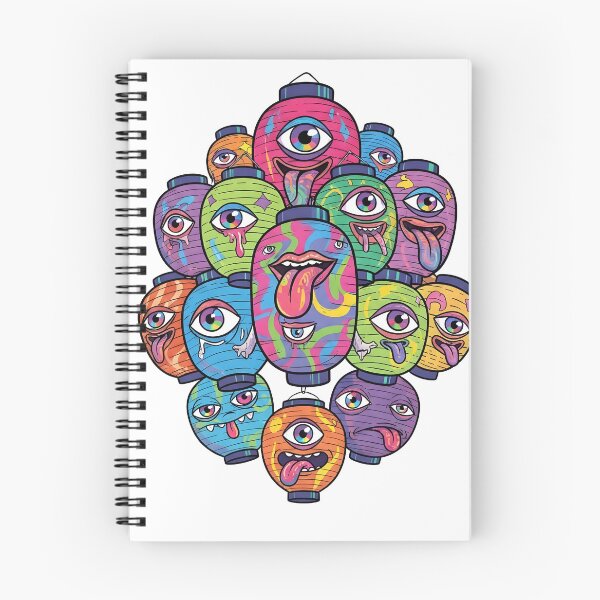 Item preview, Colorful Yokai Lantern Gang – Psychedelic Japanese Monsters designed and sold by OddGarage.