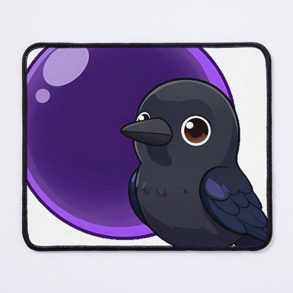 Item preview, Black Crow with a Deep Amethyst Crystal Orb designed and sold by IllumeInk.