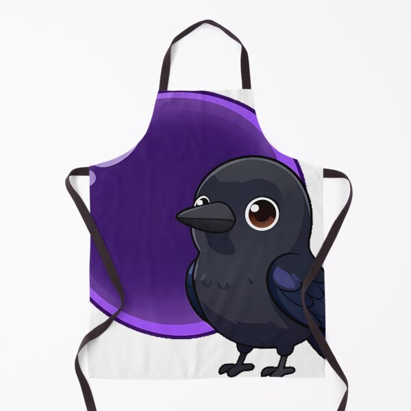 Item preview, Black Crow with a Deep Amethyst Crystal Orb designed and sold by IllumeInk.