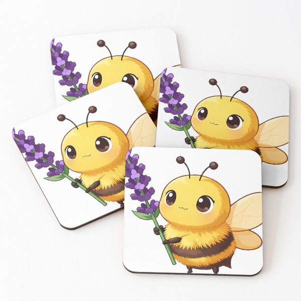 Item preview, Cute Bumblebee with a Lavender Sprig designed and sold by pumsquare.