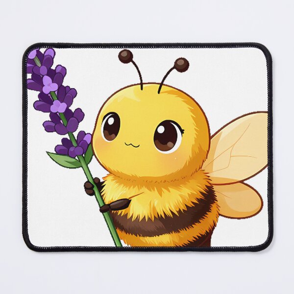 Item preview, Cute Bumblebee with a Lavender Sprig designed and sold by pumsquare.