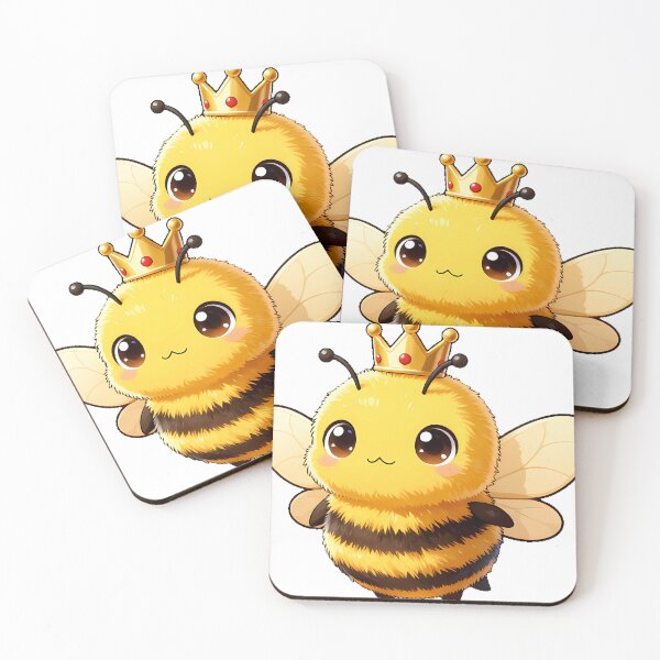 Item preview, Cute Queen Bumblebee Wearing a Tiny Golden Crown designed and sold by pumsquare.