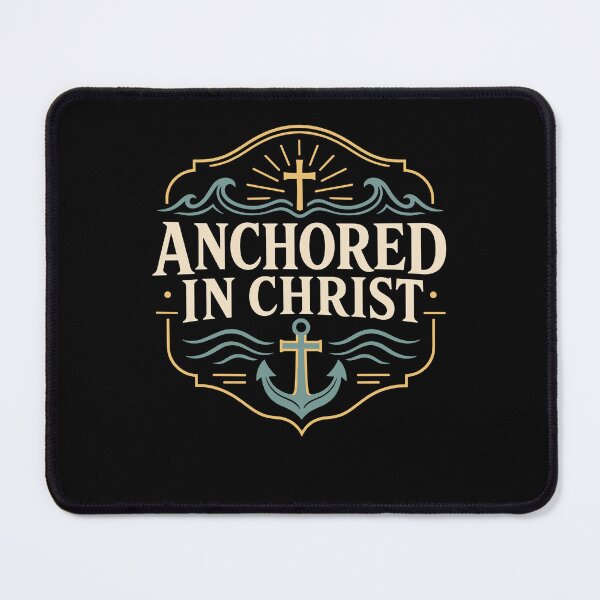 Item preview, Anchored In Christ Christian Faith Cross Religious designed and sold by Noctivyra.