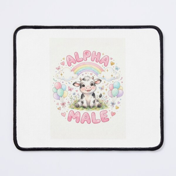 Item preview, Cow Alpha male funny gag adult humor novelty meme designed and sold by CheeseBlueprint.