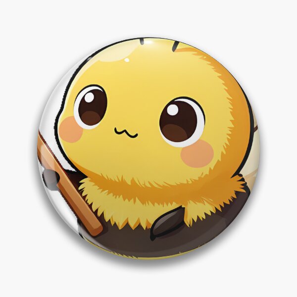 Item preview, Cute Bumblebee Holding a Wooden Honey Dipper designed and sold by pumsquare.