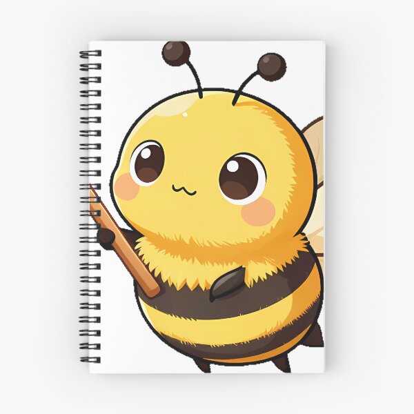 Item preview, Cute Bumblebee Holding a Wooden Honey Dipper designed and sold by pumsquare.