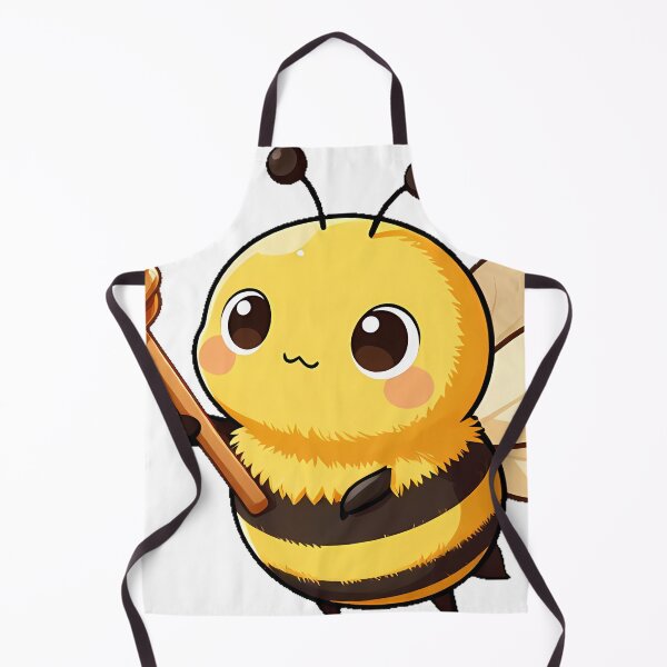 Item preview, Cute Bumblebee Holding a Wooden Honey Dipper designed and sold by pumsquare.
