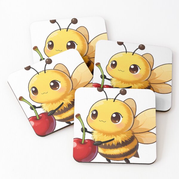 Item preview, Cute Bumblebee with a Cherry designed and sold by pumsquare.