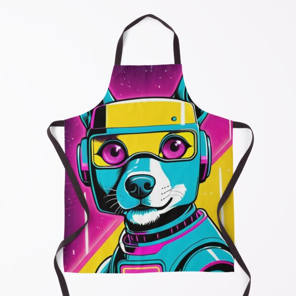 Item preview, Digital Art - Stylized Dog, 1980s Cyberpunk Illustration designed and sold by World-Pets.