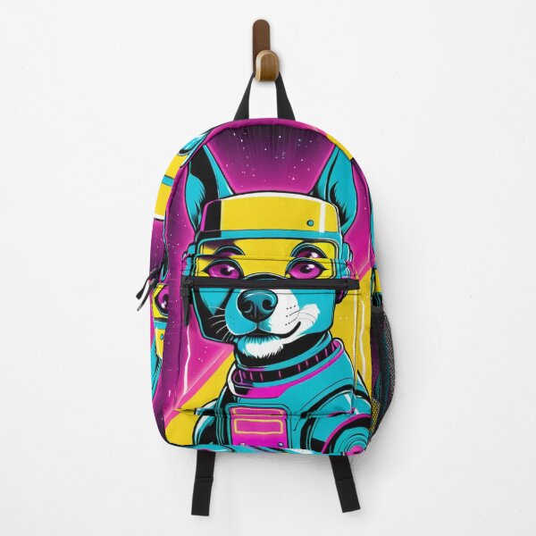 Item preview, Digital Art - Stylized Dog, 1980s Cyberpunk Illustration designed and sold by World-Pets.