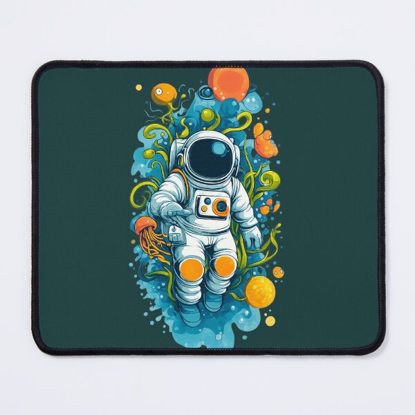Item preview, Cosmic Ocean Adventure – Surreal Astronaut Sea Life Art designed and sold by Theshop611.
