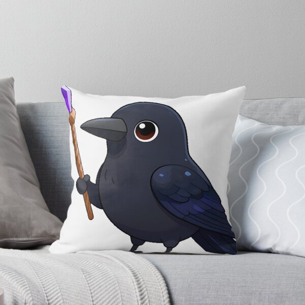 Item preview, Black Crow with a Twisted Wooden Wand designed and sold by IllumeInk.