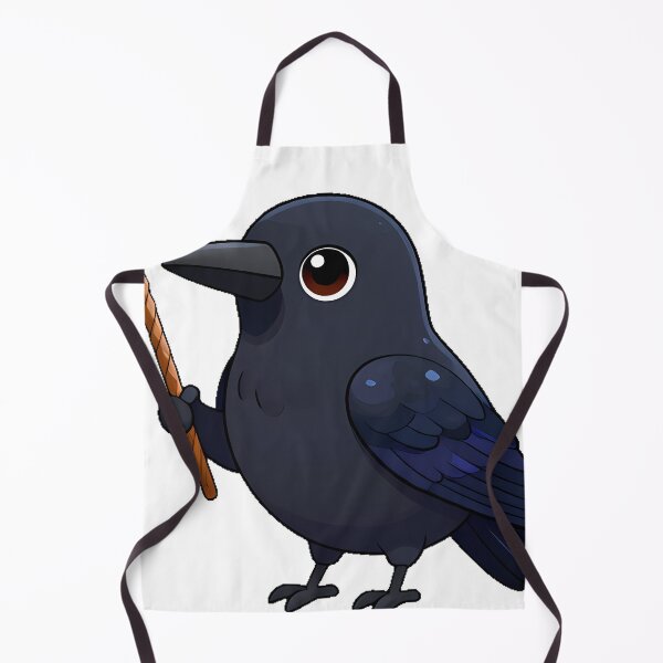 Item preview, Black Crow with a Twisted Wooden Wand designed and sold by IllumeInk.