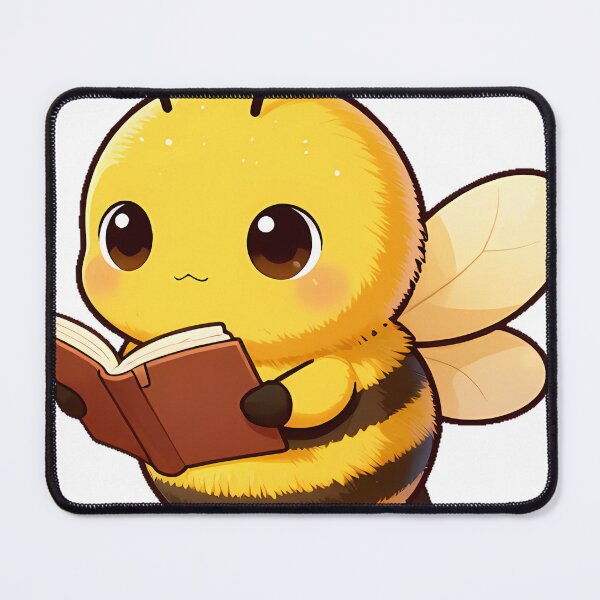 Item preview, Cute Bumblebee Reading a Tiny Book designed and sold by pumsquare.