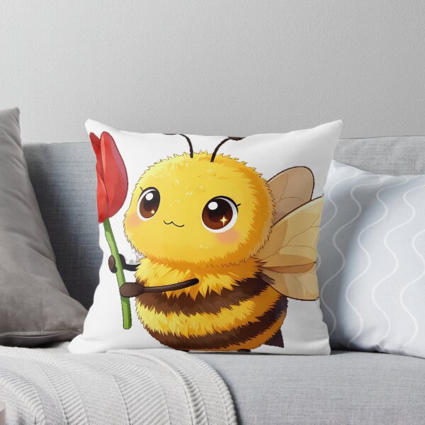 Item preview, Cute Bumblebee with a Red Tulip designed and sold by pumsquare.