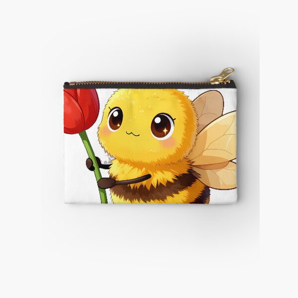 Item preview, Cute Bumblebee with a Red Tulip designed and sold by pumsquare.