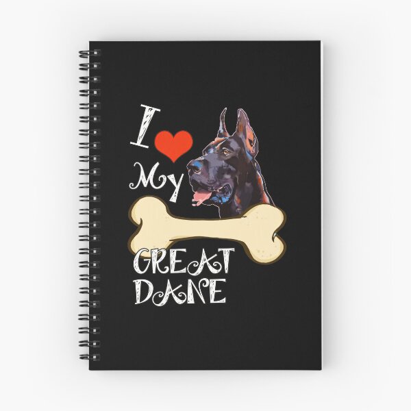 Item preview, I Love My Great Dane Dog Heart Bone Graphic designed and sold by GiaoCalonas.